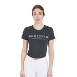 Equestro T-Shirt Slim Fit da Donna con scritta Equestro